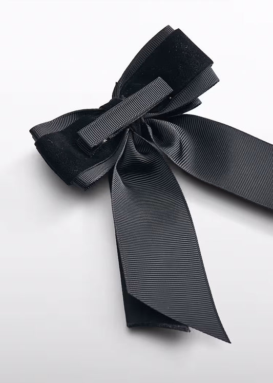 ABEL & LULA GIRLS VELVET BOW HAIRCLIP