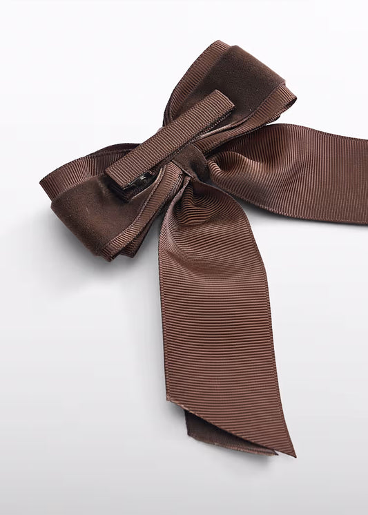 ABEL & LULA GIRLS VELVET BOW HAIRCLIP