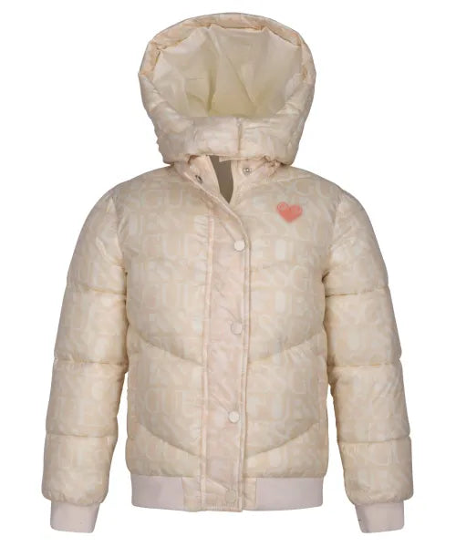 GUESS KIDS LS PADDED HOODED JACKET