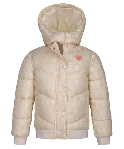 GUESS KIDS LS PADDED HOODED JACKET