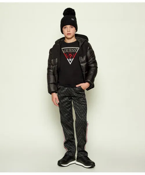 GUESS JEANS BOYS LS TRIANGLE JERSEY T SHIRT