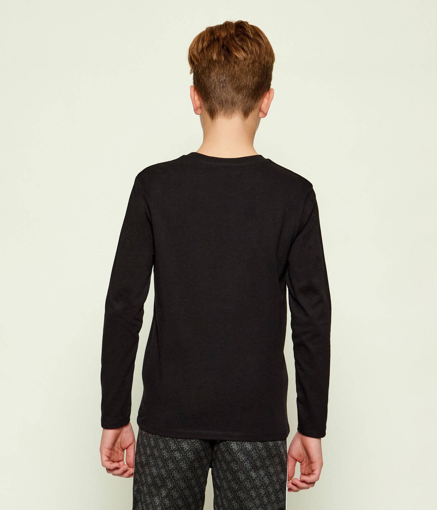 GUESS JEANS BOYS LS TRIANGLE JERSEY T SHIRT