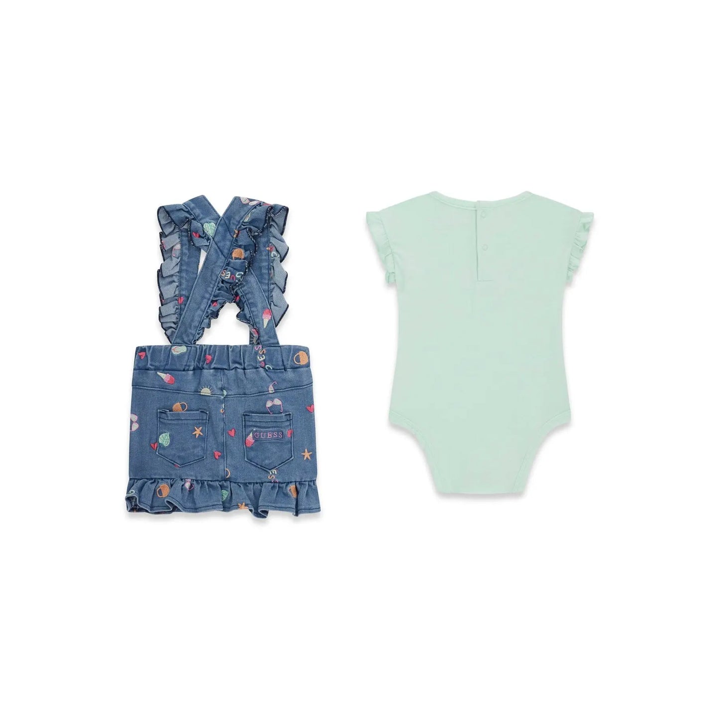 GUESS KIDS SET  BODY & STR DENIM SKIRTALL