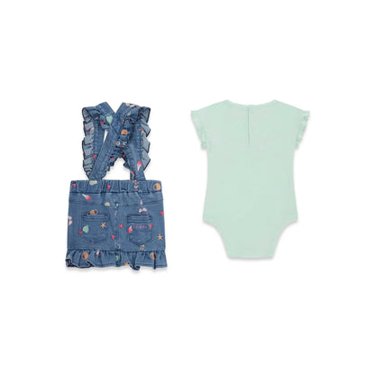 GUESS KIDS SET  BODY & STR DENIM SKIRTALL