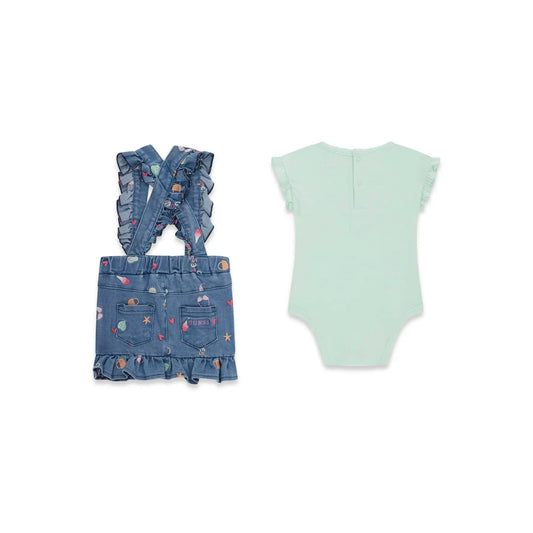 GUESS KIDS SET  BODY & STR DENIM SKIRTALL