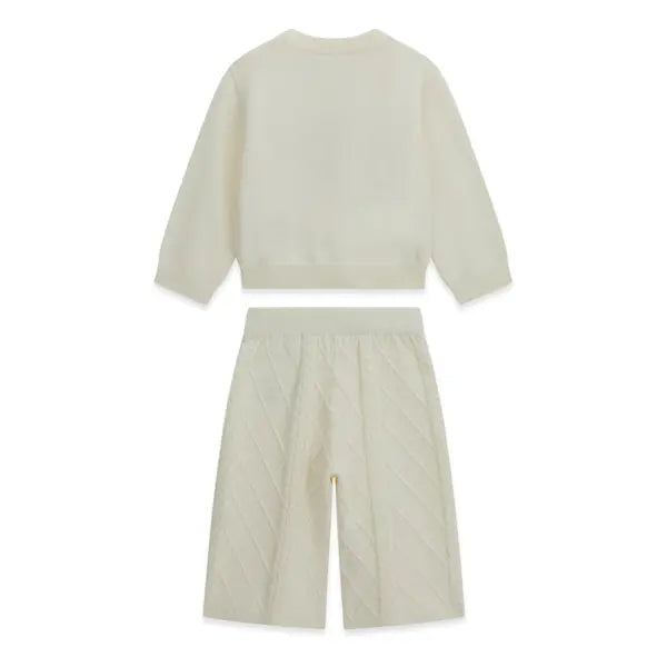 GUESS KIDS KNITTED SET SWEATSHIRT & PANTS