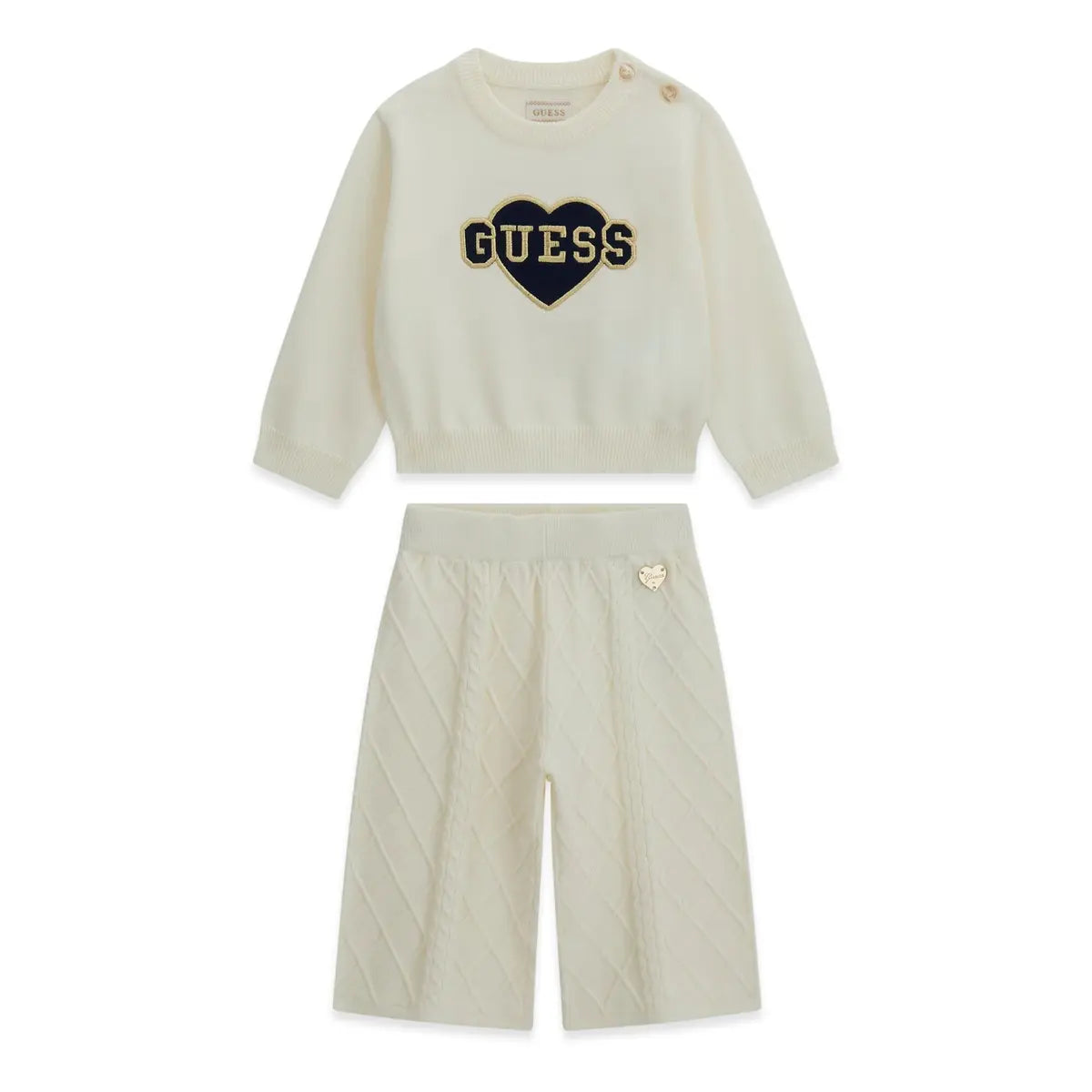 GUESS KIDS KNITTED SET SWEATSHIRT & PANTS