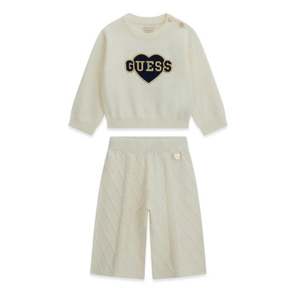 GUESS KIDS KNITTED SET SWEATSHIRT & PANTS