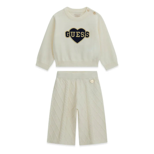 GUESS KIDS KNITTED SET SWEATSHIRT & PANTS