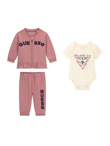 GUESS KIDS 3 PIECES COTTON SET
