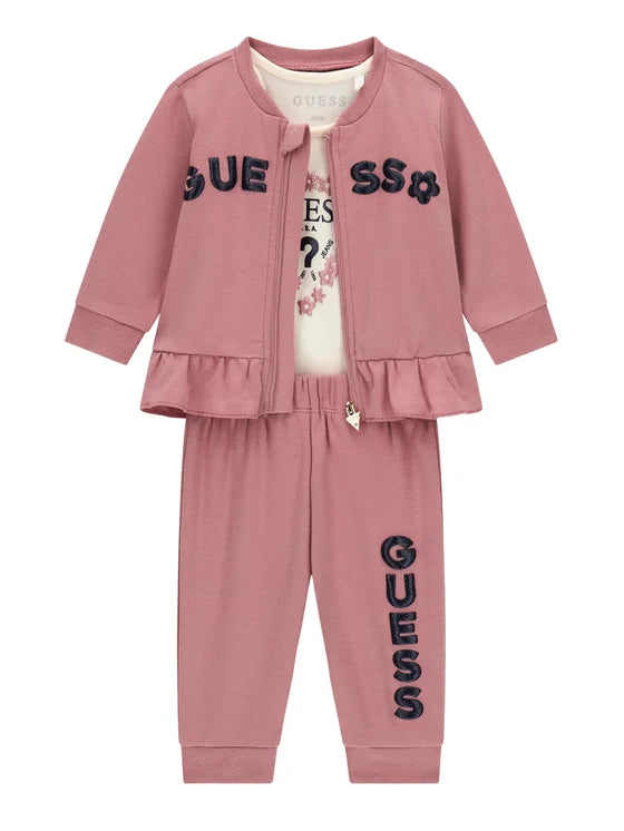 GUESS KIDS 3 PIECES COTTON SET