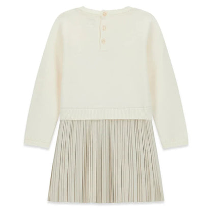 GUESS KIDS LS PLEATED DRESS