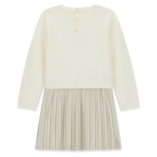 GUESS KIDS LS PLEATED DRESS