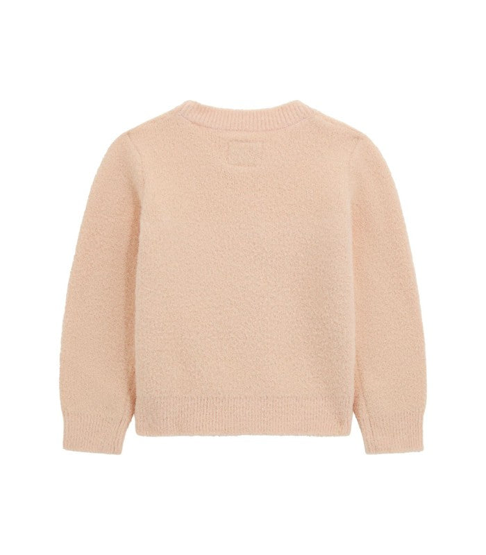 GUESS JEANS GIRLS SEQUINS LOGO KNITTED SWEATER