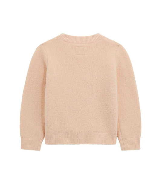 GUESS JEANS GIRLS SEQUINS LOGO KNITTED SWEATER