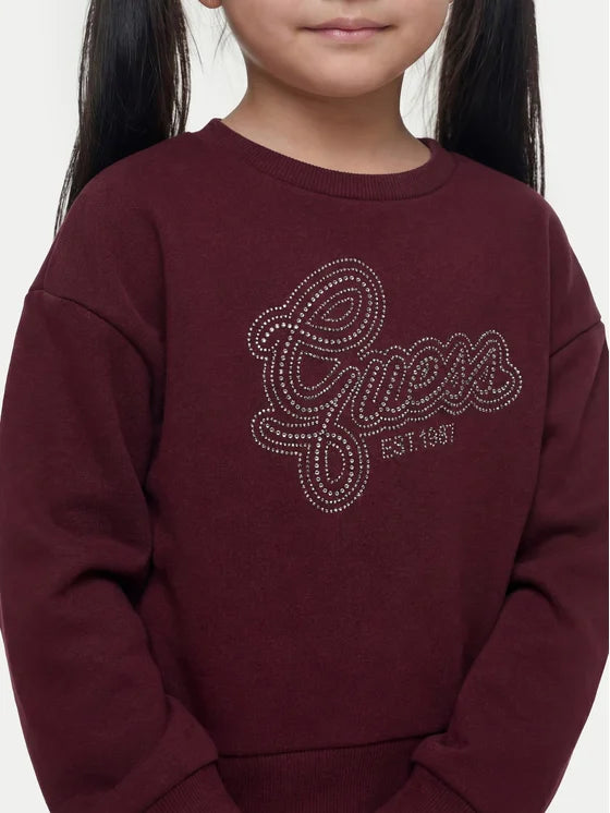 GUESS KIDS ACTIVE RHINESTONES SWEATSHIRT