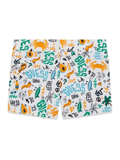 GUESS KIDS MULTIPRINT SWIM TRUNK