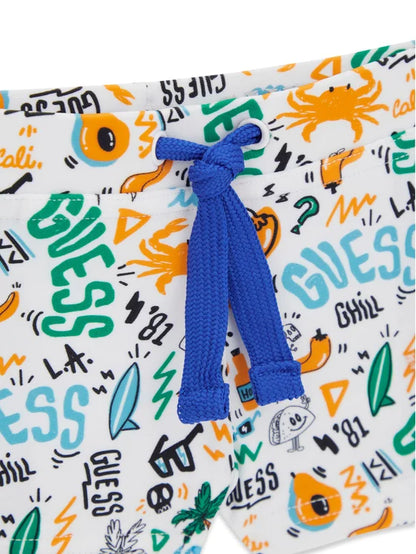 GUESS KIDS MULTIPRINT SWIM TRUNK
