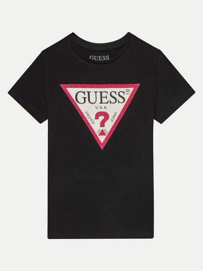 GUESS KIDS STRASS TRIANGLE T SHIRT