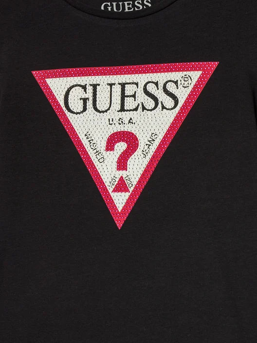 GUESS KIDS STRASS TRIANGLE T SHIRT
