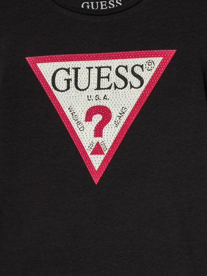 GUESS KIDS STRASS TRIANGLE T SHIRT