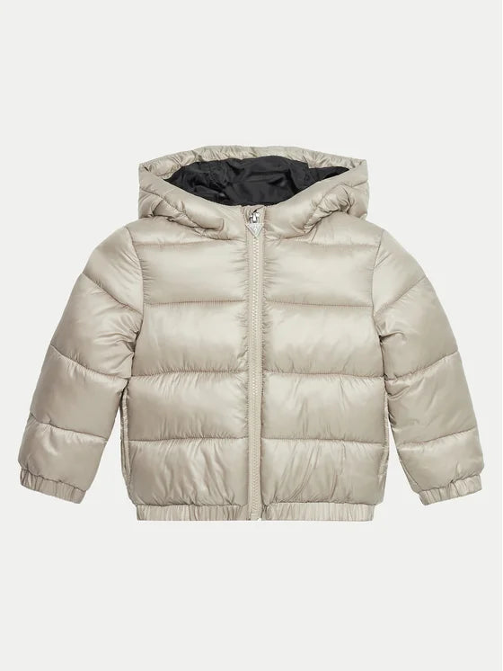 GUESS KIDS TRIANGLE LOGO PADDED JACKET