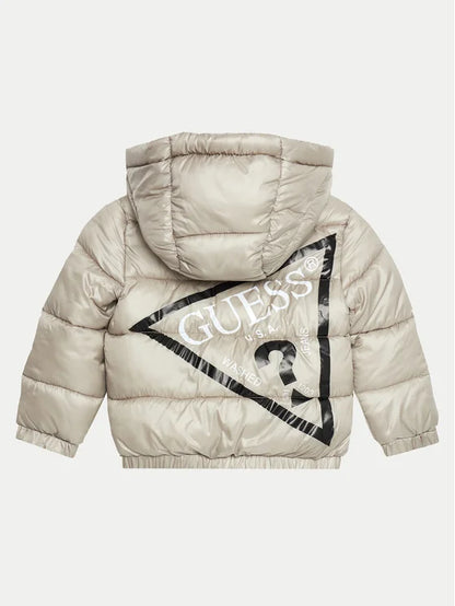 GUESS KIDS TRIANGLE LOGO PADDED JACKET