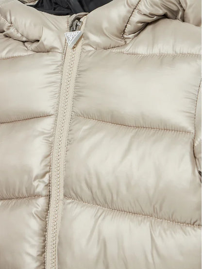 GUESS KIDS TRIANGLE LOGO PADDED JACKET