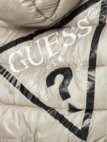 GUESS KIDS TRIANGLE LOGO PADDED JACKET