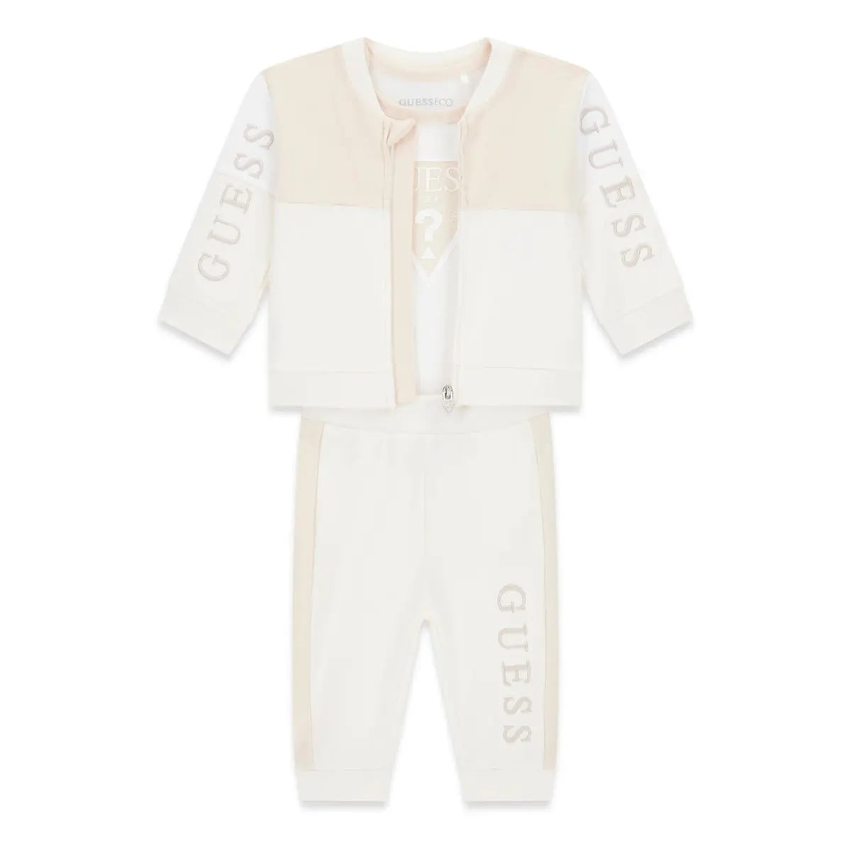 GUESS KIDS COTTON 3 PIECES TRACKSUIT