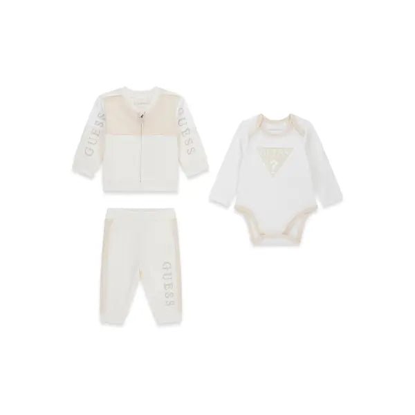GUESS KIDS COTTON 3 PIECES TRACKSUIT
