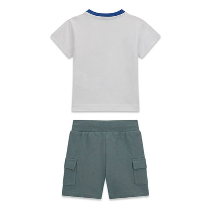 GUESS KIDS SET T SHIRT & CARGO SHORTS