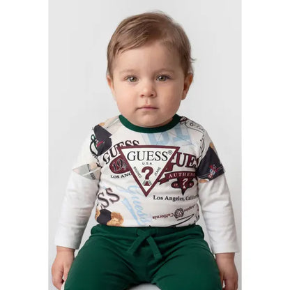 GUESS KIDS MULTILOGO SET SWEATSHIRT & PANTS