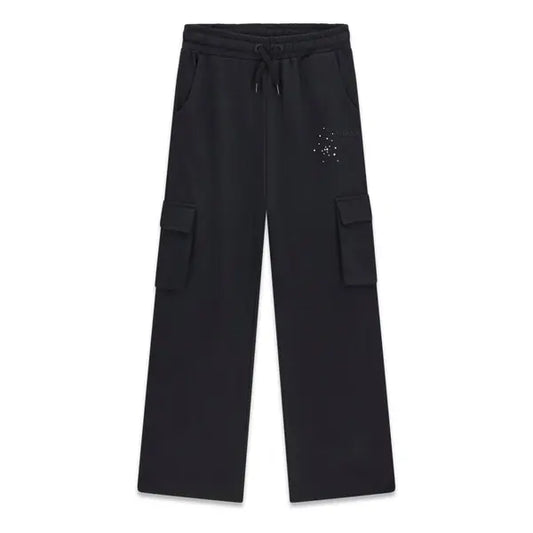 GUESS KIDS GIRLS COTTON FLEECE CARGO PANTS
