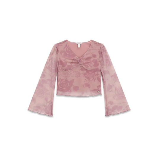 GUESS KIDS MESH MULTIPATTERN BLOUSE
