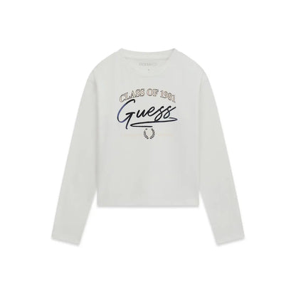 GUESS KIDS GIRLS MIDI LS T SHIRT