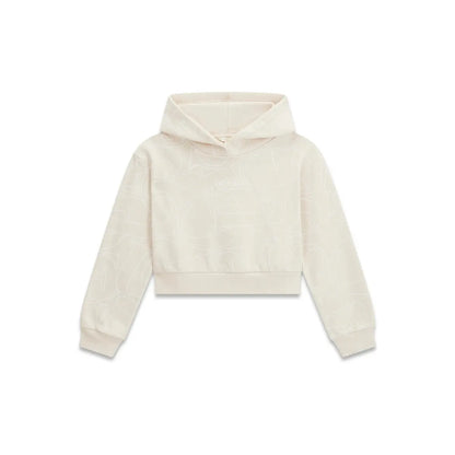GUESS KIDS GIRLS HOODED MULTIPATTERN SWEATSHIRT