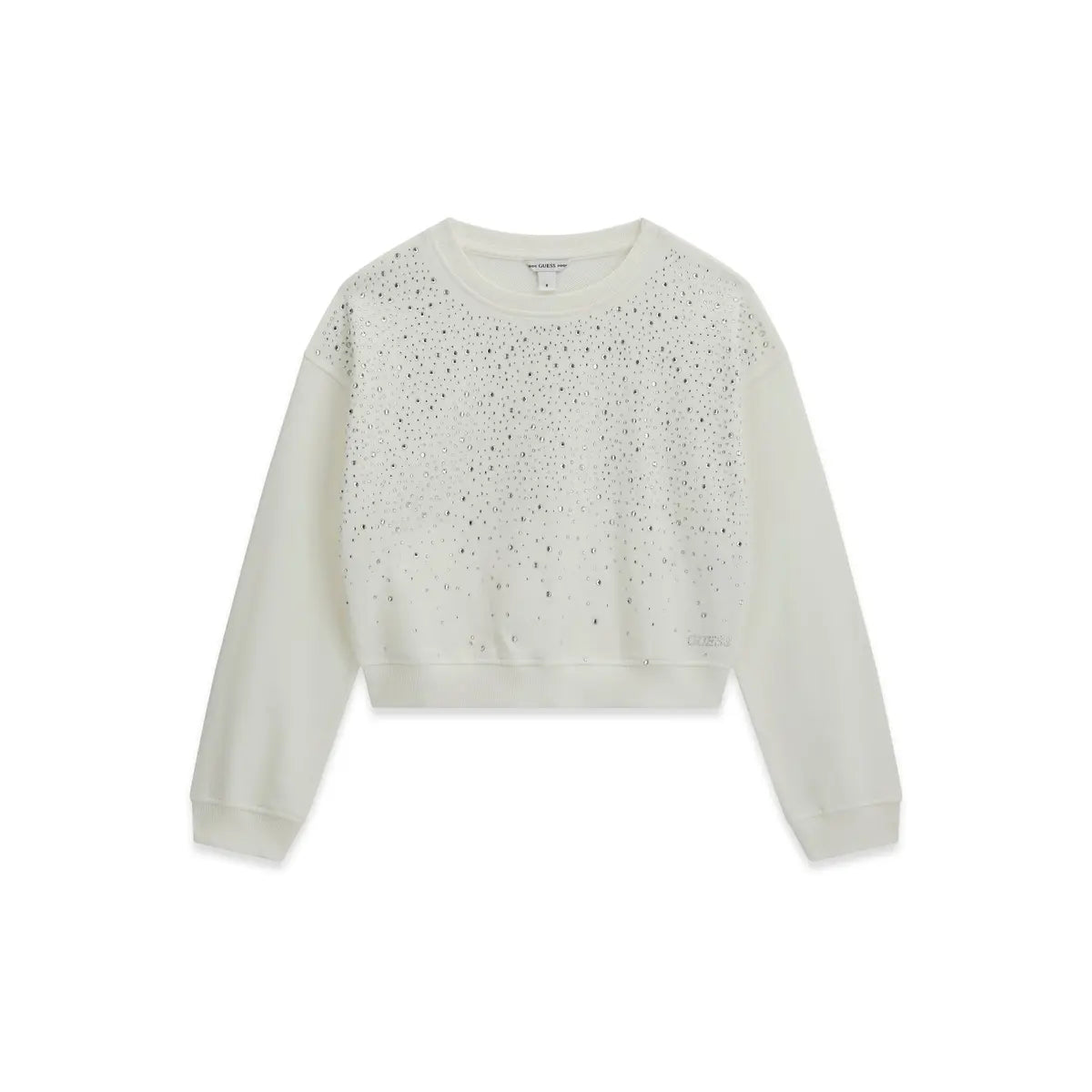 GUESS KIDS RHINESTONES OVERSIZE SWEATSHIRT