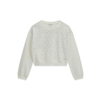 GUESS KIDS RHINESTONES OVERSIZE SWEATSHIRT