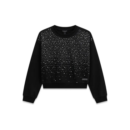 GUESS KIDS RHINESTONES OVERSIZE SWEATSHIRT