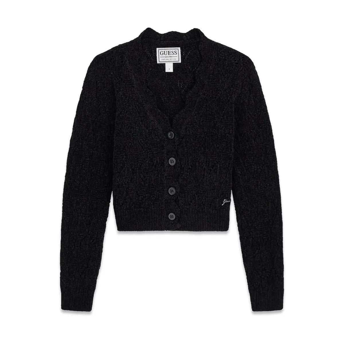 GUESS KIDS GIRLS CHENILLE CARDIGAN