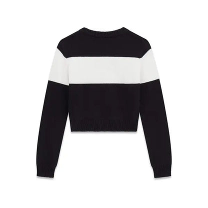 GUESS KIDS KNITTED CROPPED SWEATER