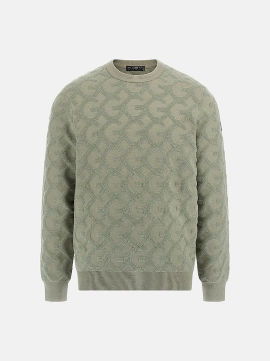 GUESS JEANS CHAIN STITCH KNITTED PULLOVER