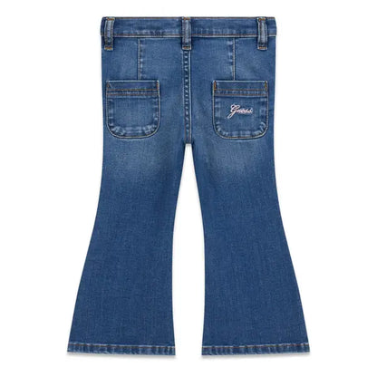 GUESS KIDS FLARE STRETCH DENIM PANTS
