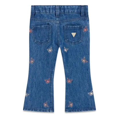 GUESS KIDS FLARE DENIM AOP PANTS