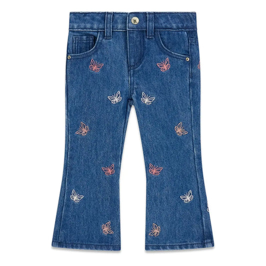 GUESS KIDS FLARE DENIM AOP PANTS