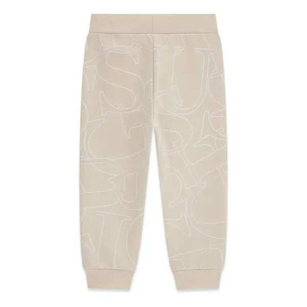 GUESS KIDS FRENCH TERRY ALLOVER LOGO PANTS