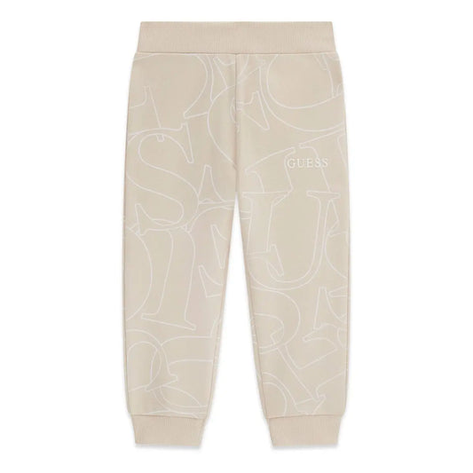 GUESS KIDS FRENCH TERRY ALLOVER LOGO PANTS