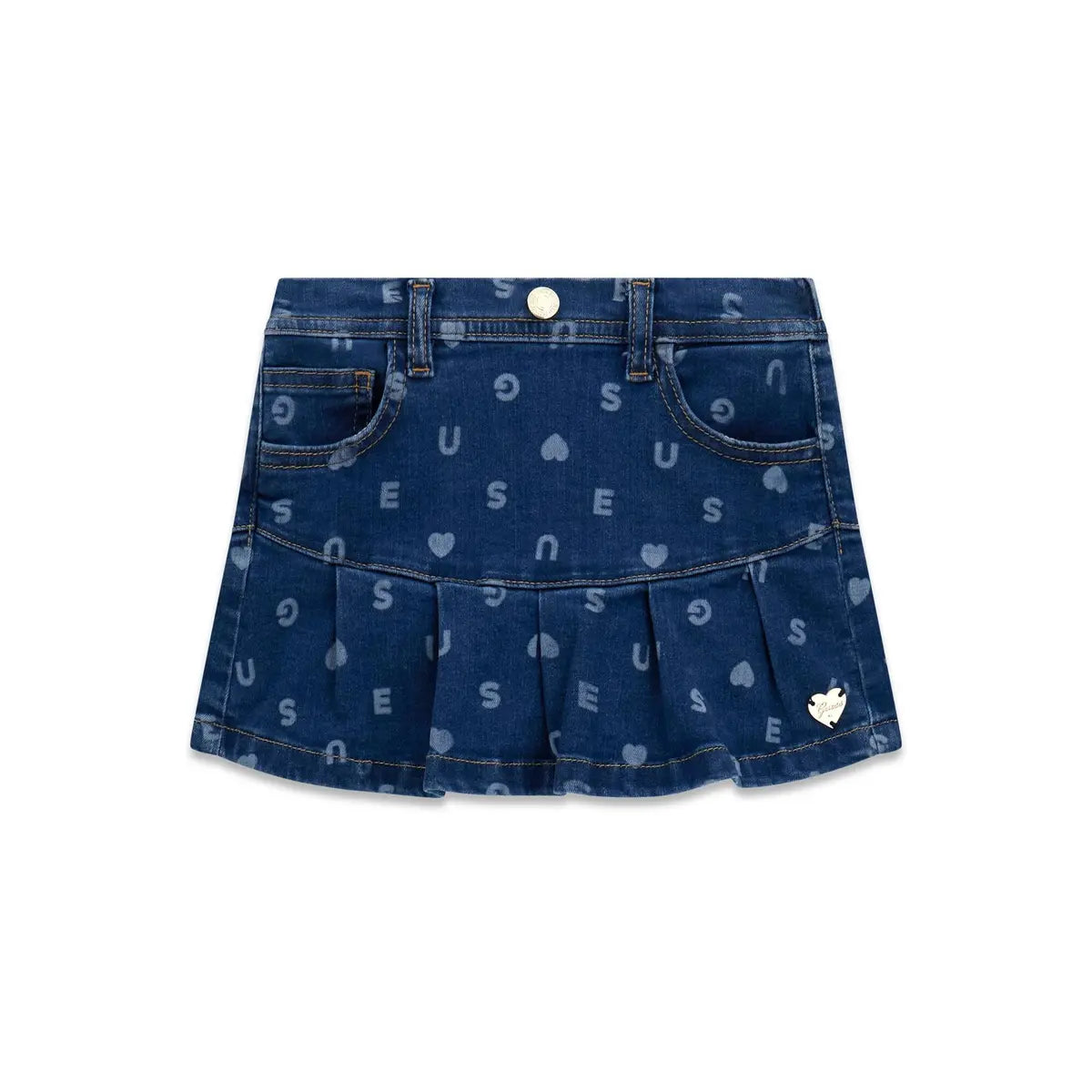 GUESS KIDS STRECH DENIM MINI SKIRT