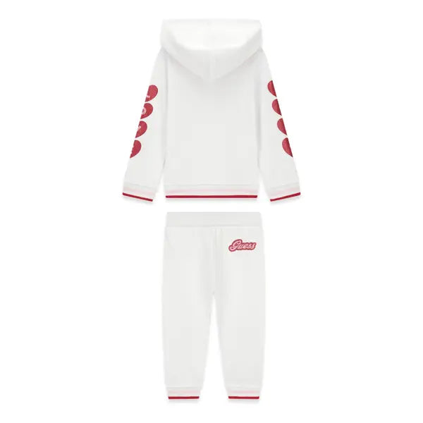 GUESS KIDS GIRLS HEARTS SWEATSHIRT & JOGGERS SET
